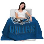 dallas mavericks grunge texture blue blanket latest model