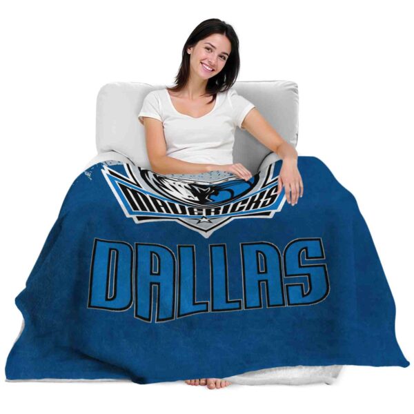 dallas mavericks grunge texture blue blanket latest model