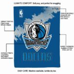 dallas mavericks grunge texture blue blanket new arrival