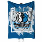 dallas mavericks splatter effect blue blanket best selling