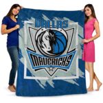 dallas mavericks splatter effect blue blanket fashion forward