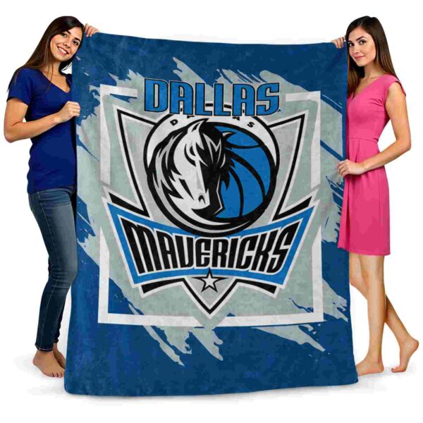 dallas mavericks splatter effect blue blanket fashion forward