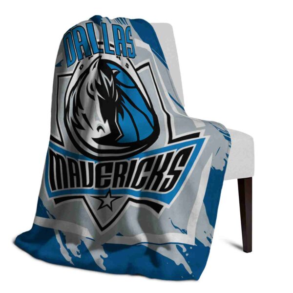 dallas mavericks splatter effect blue blanket top rated