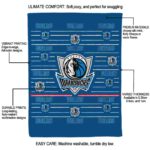 dallas mavericks striped pattern blue blanket new arrival
