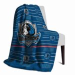 dallas mavericks striped pattern blue blanket top rated