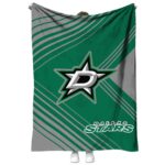 dallas stars diagonal stripes green blanket best selling