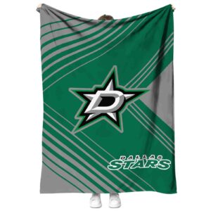 dallas stars diagonal stripes green blanket best selling