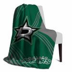 dallas stars diagonal stripes green blanket top rated
