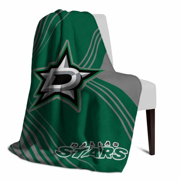 dallas stars diagonal stripes green blanket top rated