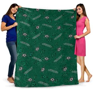dallas stars diehard fans green blanket fashion forward