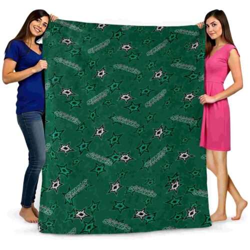 dallas stars diehard fans green blanket fashion forward