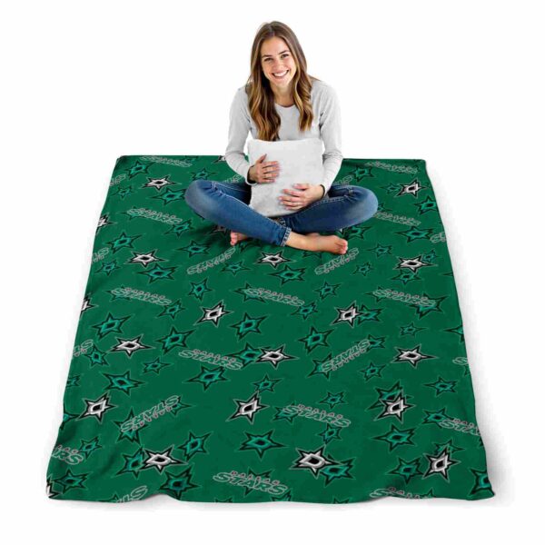 dallas stars diehard fans green blanket high quality