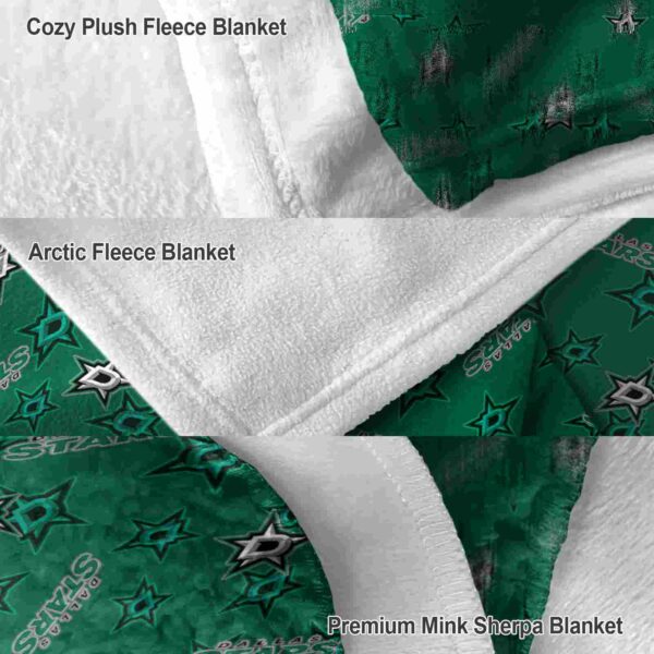dallas stars diehard fans green blanket premium grade