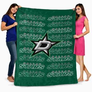 dallas stars fan pride green blanket fashion forward