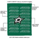 dallas stars fan pride green blanket best selling