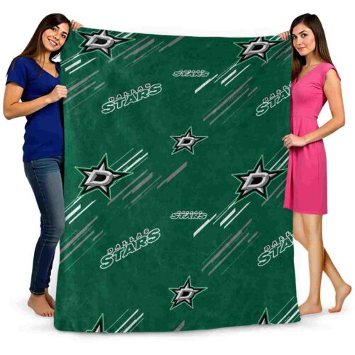 dallas stars fan spirit green blanket fashion forward