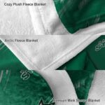 dallas stars fan spirit green blanket premium grade