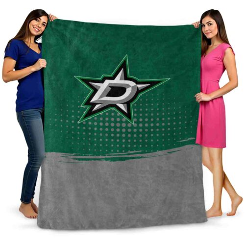 dallas stars gradient dots green blanket fashion forward