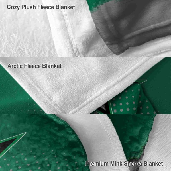 dallas stars gradient dots green blanket premium grade