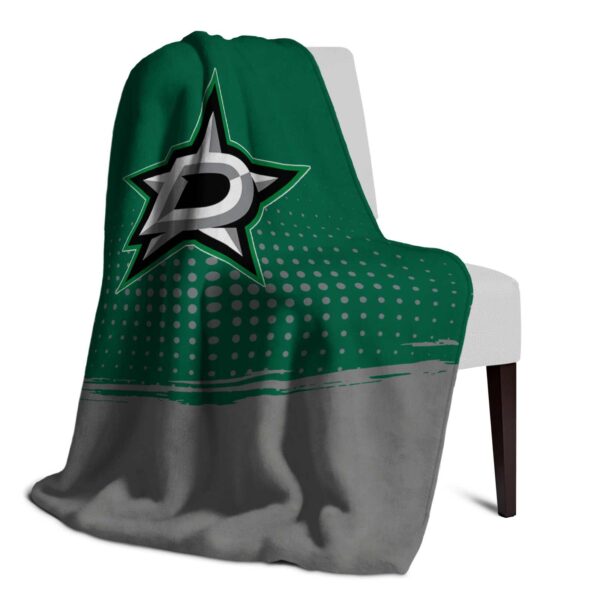 dallas stars gradient dots green blanket top rated