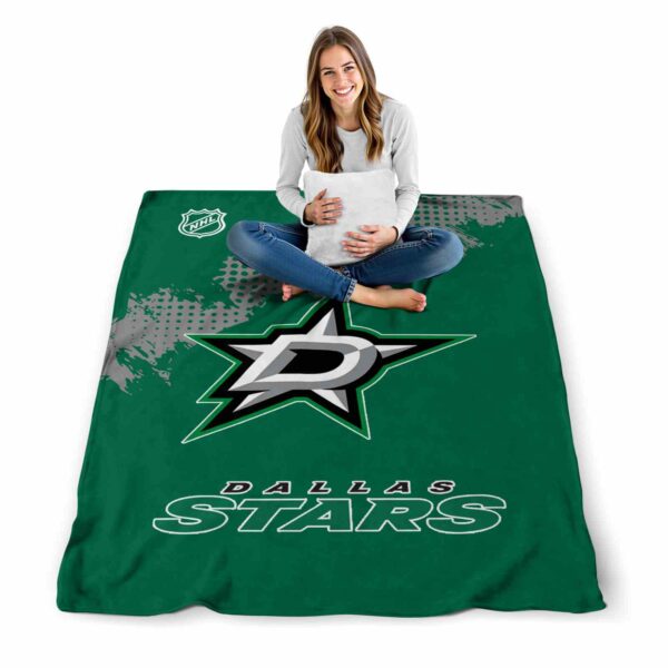 dallas stars grunge texture green blanket high quality