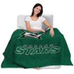 dallas stars grunge texture green blanket latest model