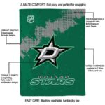 dallas stars grunge texture green blanket new arrival