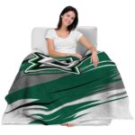 dallas stars paint streaks green white blanket best selling