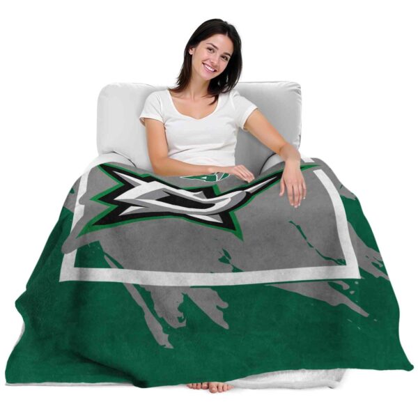 dallas stars splatter effect green blanket latest model