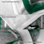 dallas stars splatter effect green blanket premium grade
