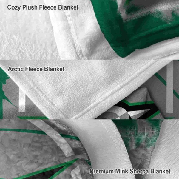 dallas stars splatter effect green blanket premium grade