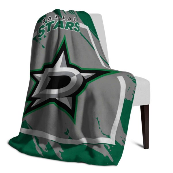 dallas stars splatter effect green blanket top rated