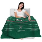 dallas stars striped pattern green blanket latest model