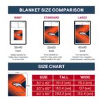 denver broncos diagonal stripes orange blanket best selling