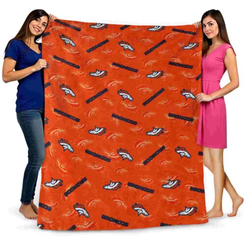 denver broncos diehard fans orange blanket fashion forward