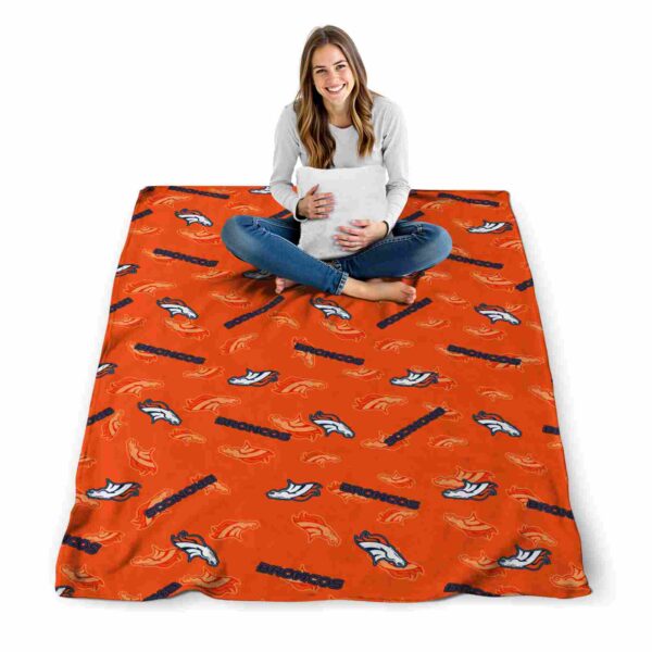 denver broncos diehard fans orange blanket high quality