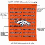denver broncos fan pride orange blanket new arrival