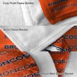 denver broncos fan pride orange blanket premium grade