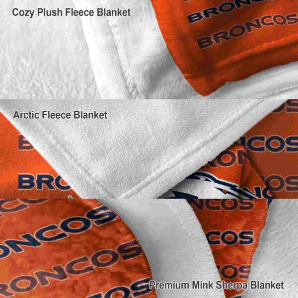 denver broncos fan pride orange blanket premium grade