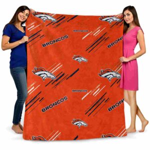 denver broncos fan spirit orange blanket fashion forward