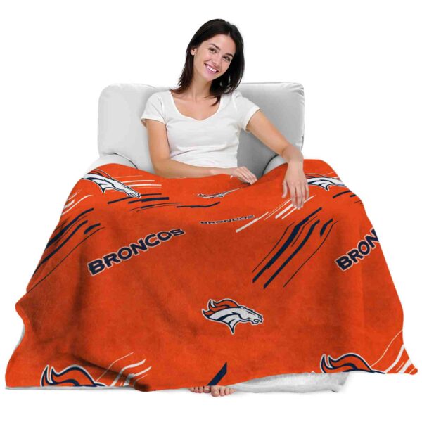 denver broncos fan spirit orange blanket latest model