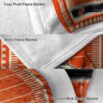 denver broncos football field orange blanket best selling