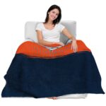 denver broncos gradient dots orange blanket best selling