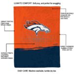 denver broncos gradient dots orange blanket best selling