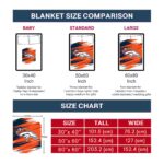 denver broncos paint streaks orange white blanket best selling