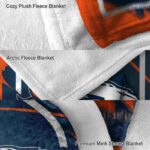 denver broncos splatter effect orange blanket best selling