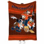 denver broncos three musketeers orange blanket best selling