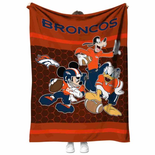 denver broncos three musketeers orange blanket best selling
