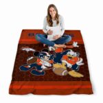 denver broncos three musketeers orange blanket best selling