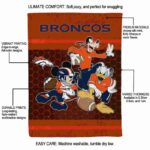 denver broncos three musketeers orange blanket best selling